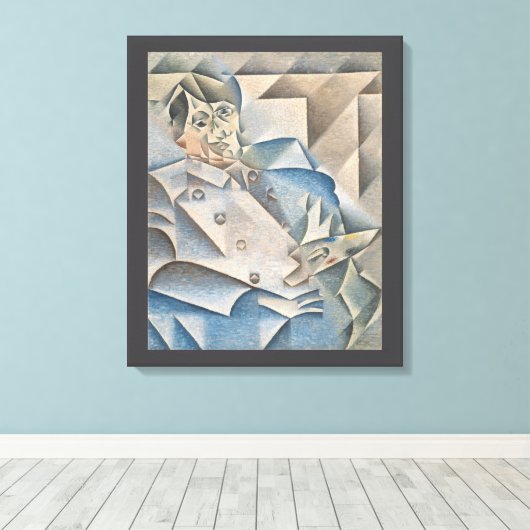 Portrait von Pablo Picasso von Juan Gris Leinwanddruck (Insitu (Holzboden))