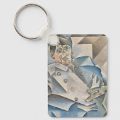 Portrait von Pablo Picasso von Juan Gris Schlüsselanhänger (Vorderseite)