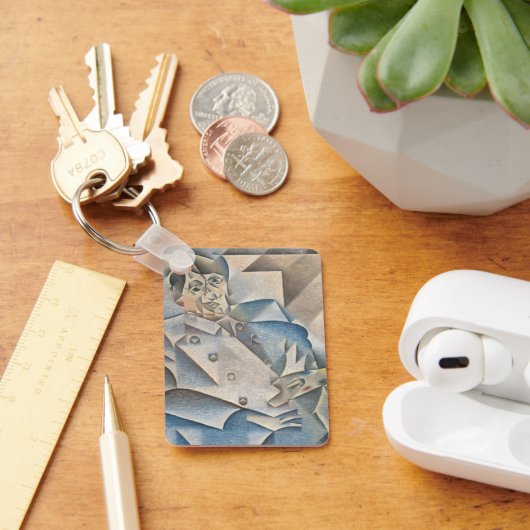 Portrait von Pablo Picasso von Juan Gris Schlüsselanhänger (Schreibtisch)