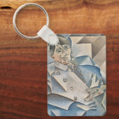Portrait von Pablo Picasso von Juan Gris Schlüsselanhänger (Vorderseite)