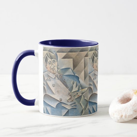 Portrait von Pablo Picasso von Juan Gris Tasse (Mit Donut)