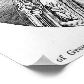 Portrait von Papst Gregory IX Poster (Ecke)
