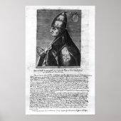 Portrait von Papst Johannes XXII Poster (Vorne)