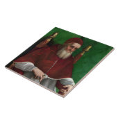 Portrait von Papst Julius II (von Raphael) Fliese (Seite)