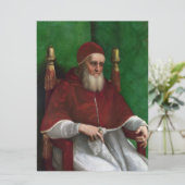 Portrait von Papst Julius II (von Raphael) Karte (Stehend Vorderseite)