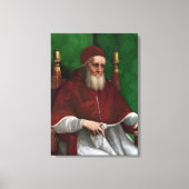 Portrait von Papst Julius II (von Raphael) Leinwanddruck (Vorderseite)