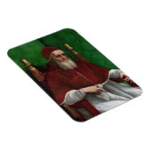 Portrait von Papst Julius II (von Raphael) Magnet (Rechte Seite)