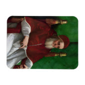 Portrait von Papst Julius II (von Raphael) Magnet (Horizontal)