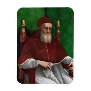 Portrait von Papst Julius II (von Raphael) Magnet