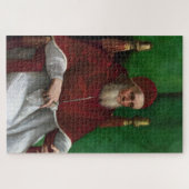 Portrait von Papst Julius II (von Raphael) Puzzle (Horizontal)