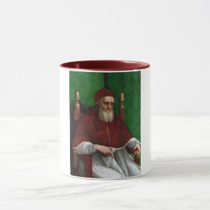 Portrait von Papst Julius II (von Raphael) Tasse