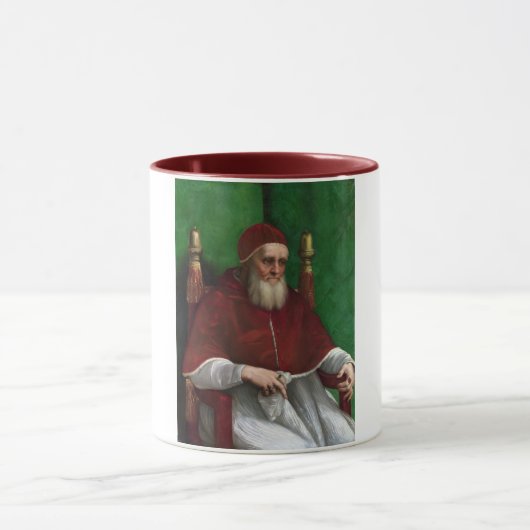 Portrait von Papst Julius II (von Raphael) Tasse (Zentrum)