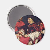 Portrait von Papst Leo X mit seinen Cousins von Ra Magnet (Vorderseite/Rückseite)