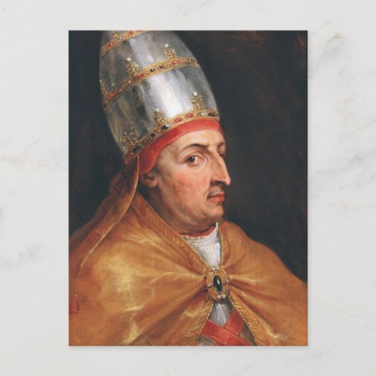 Portrait von Papst Nicholas / Peter Paul Rubens Postkarte (Vorderseite)