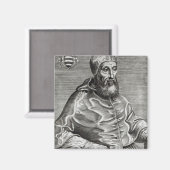 Portrait von Papst Pius IV, 1555 Magnet (Vorderseite/Rückseite)