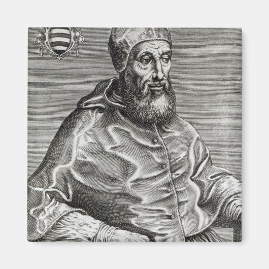 Portrait von Papst Pius IV, 1555 Magnet (Vorne)
