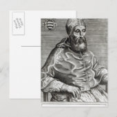 Portrait von Papst Pius IV, 1555 Postkarte (Vorne/Hinten)