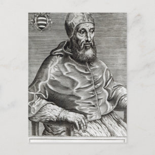 Portrait von Papst Pius IV, 1555 Postkarte