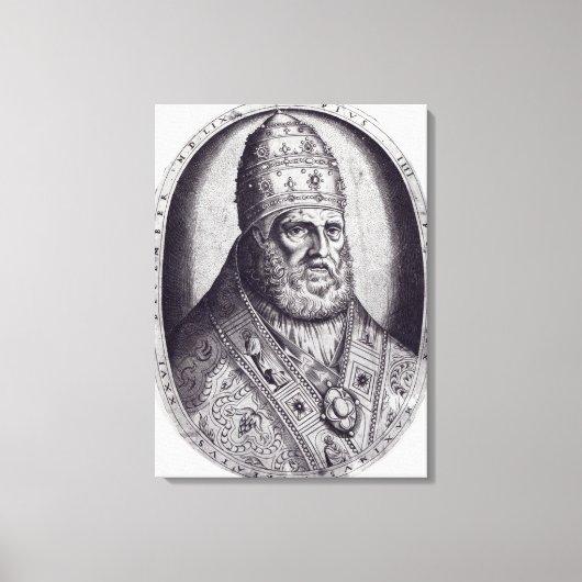 Portrait von Papst Pius IV, 1559 Leinwanddruck (Vorderseite)