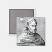 Portrait von Papst Pius IV, 1559 Magnet (Vorderseite/Rückseite)