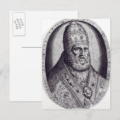 Portrait von Papst Pius IV, 1559 Postkarte (Vorne/Hinten)