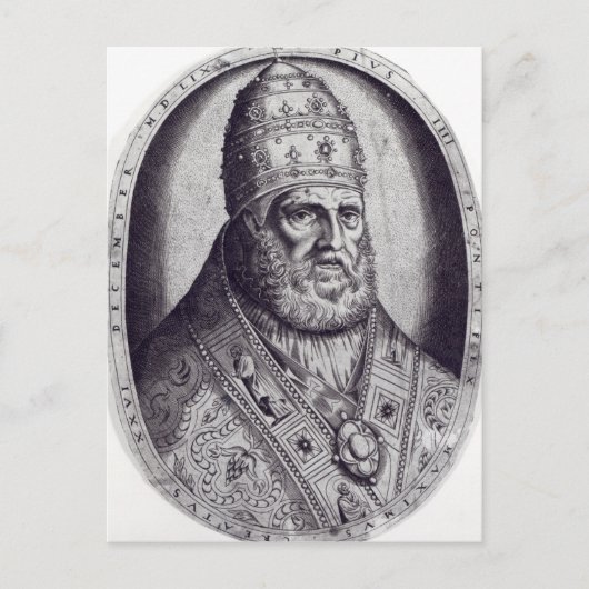 Portrait von Papst Pius IV, 1559 Postkarte (Vorderseite)