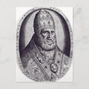 Portrait von Papst Pius IV, 1559 Postkarte