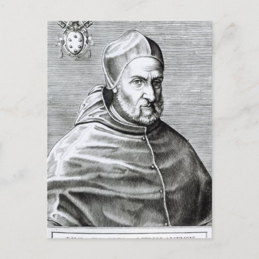 Portrait von Papst Pius IV, 1559 Postkarte (Vorderseite)