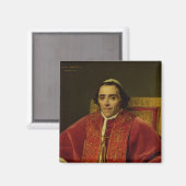 Portrait von Papst Pius VII 1805 Magnet (Vorderseite/Rückseite)