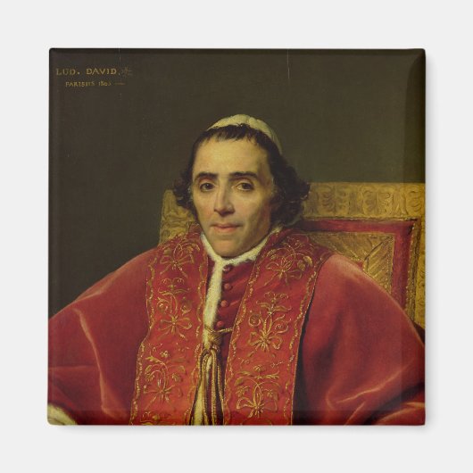 Portrait von Papst Pius VII 1805 Magnet (Vorne)