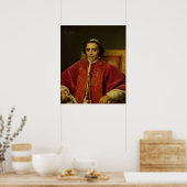 Portrait von Papst Pius VII 1805 Poster (Küche)