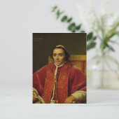 Portrait von Papst Pius VII 1805 Postkarte (Stehend Vorderseite)