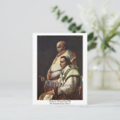 Portrait von Papst Pius Vii von Jacques-Louis Davi Postkarte (Stehend Vorderseite)