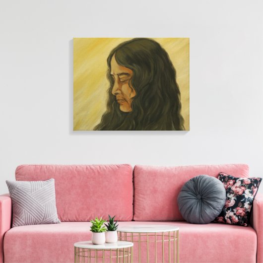 Portrait von Paramahansa yogananda Leinwanddruck (Insitu (Wohnzimmer))