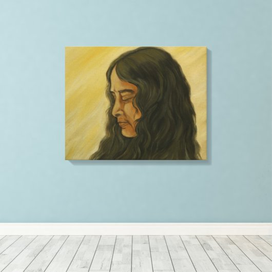 Portrait von Paramahansa yogananda Leinwanddruck (Insitu (Holzboden))