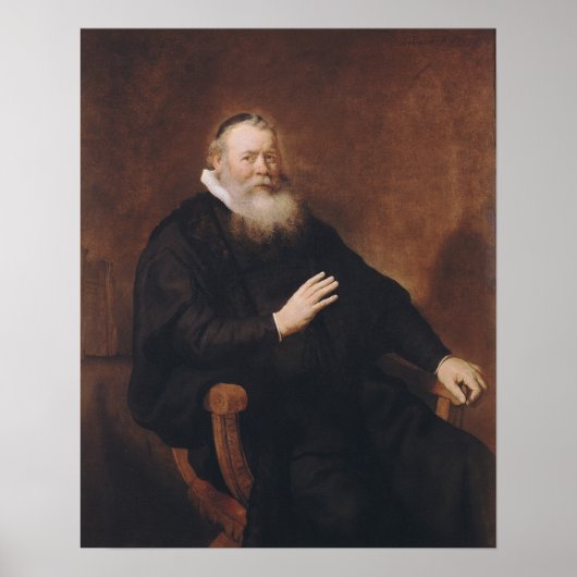Portrait von Pastor Eleazer Swalmius, 1637-42 Poster (Vorne)