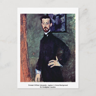 Portrait von Paul Alexander von Modigliani Amedeo Postkarte
