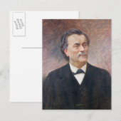 Portrait von Paul Bert Postkarte (Vorne/Hinten)