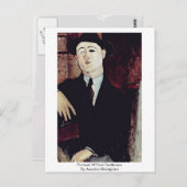 Portrait von Paul Guillaume von Amedeo Modigliani Postkarte (Vorne/Hinten)
