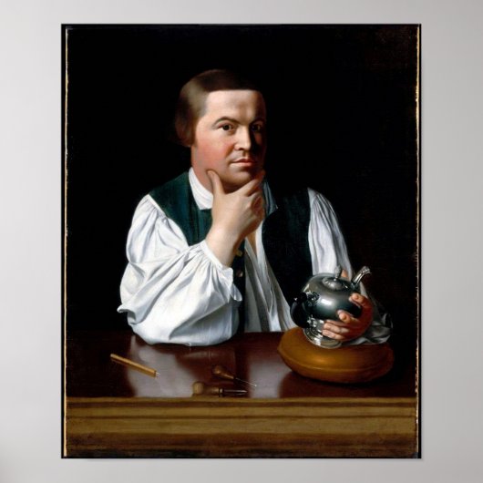 Portrait von Paul Revere Poster (Vorne)