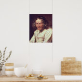 Portrait von Paul Scarron Poster (Küche)