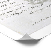 Portrait von Pepin, genannt "Le Bref", König von F Poster (Ecke)