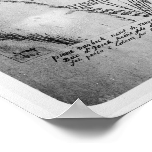 Portrait von Perkin Warbeck Poster (Ecke)