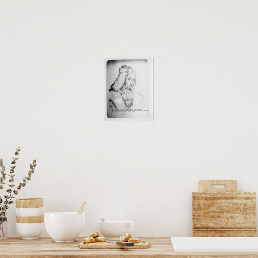 Portrait von Perkin Warbeck Poster (Küche)
