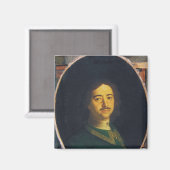 Portrait von Peter dem Großen Magnet (Vorderseite/Rückseite)