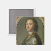 Portrait von Peter dem Großen Magnet (Vorderseite/Rückseite)
