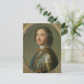 Portrait von Peter dem Großen Postkarte (Stehend Vorderseite)