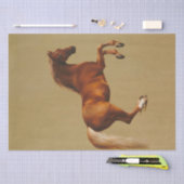 Portrait von pferdpfeifenden Farben Seidenpapier (Handwerk)