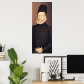 Portrait von Philip II c.1580 Poster (Heimbüro)