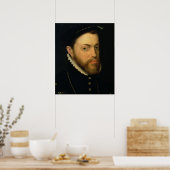 Portrait von Philip II von Spanien Poster (Küche)